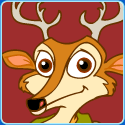 Lightfoot The Deer in "Mr. And Mrs. Quack Are Startled"