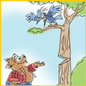 Paddy The Beaver in "Paddy And Sammy Jay Become Friends"