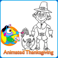 The Man And His Turkey Drawing game