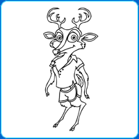 Colour Lightfoot the deer