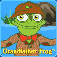 Grandfather Frog in "How To Be A Green Frog"