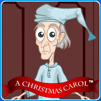 Ebenezer Scrooge in "Spirits of Christmas"